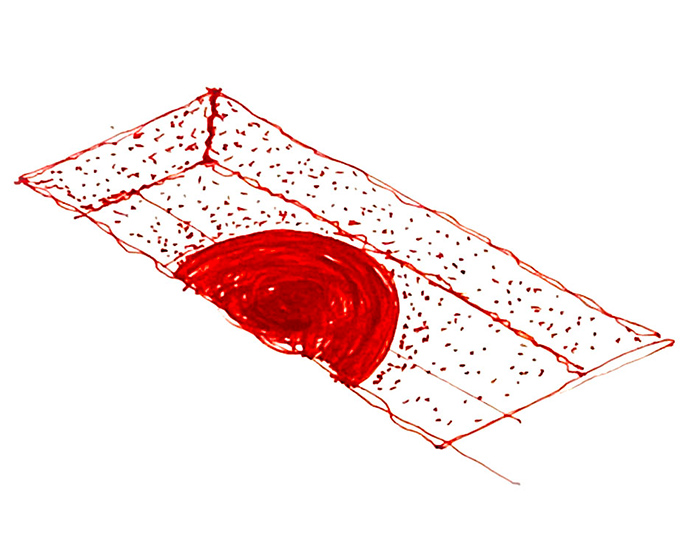 sketches of the installation